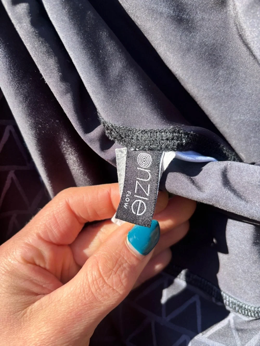 Onzie Black Leggings with White Moon Phase Print - Picture 3 of 6